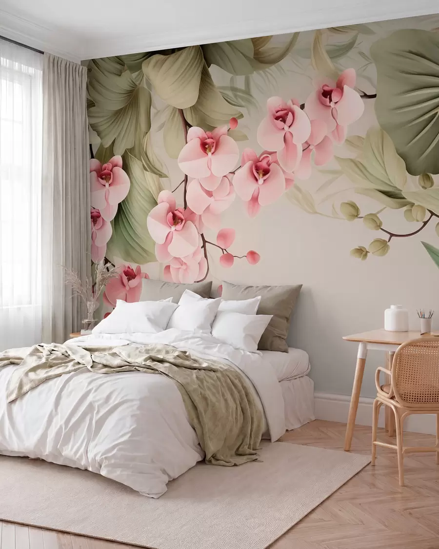 murales de pared Orquídeas, plantas colgantes w05619