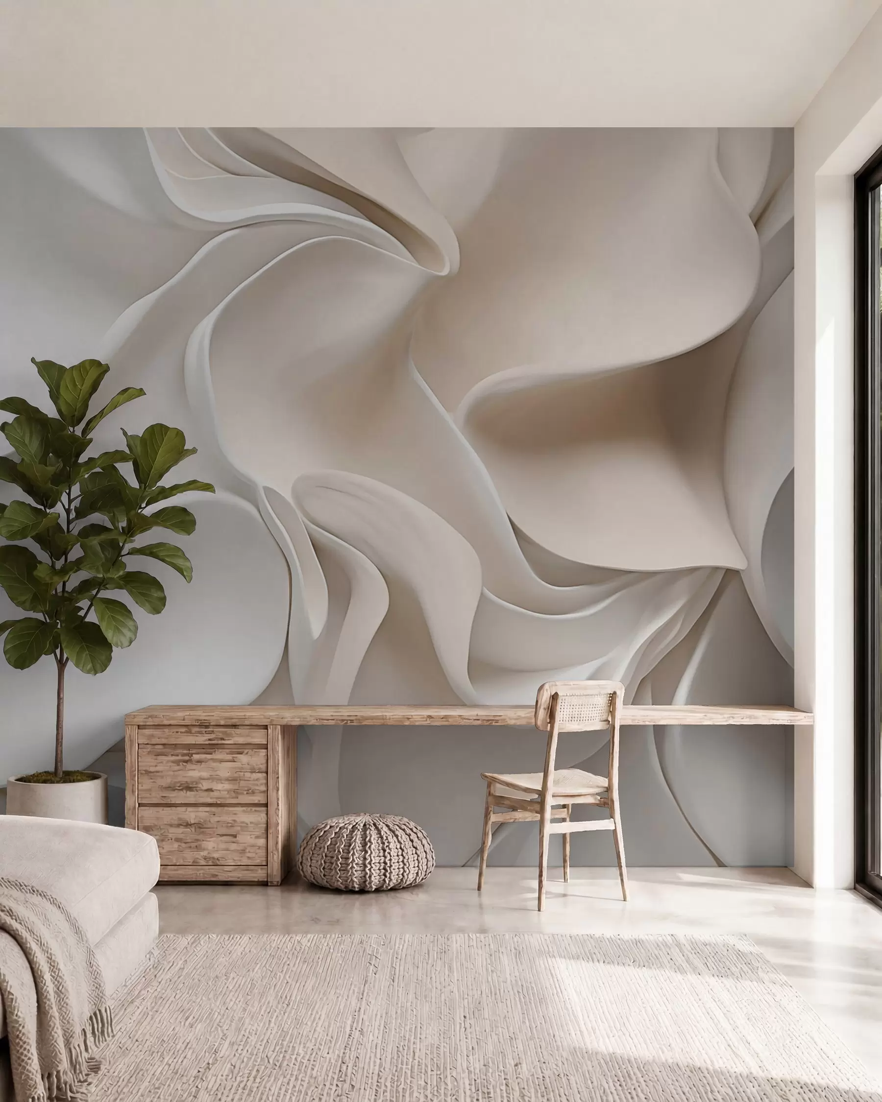 murales de pared Olas sedosas w05473