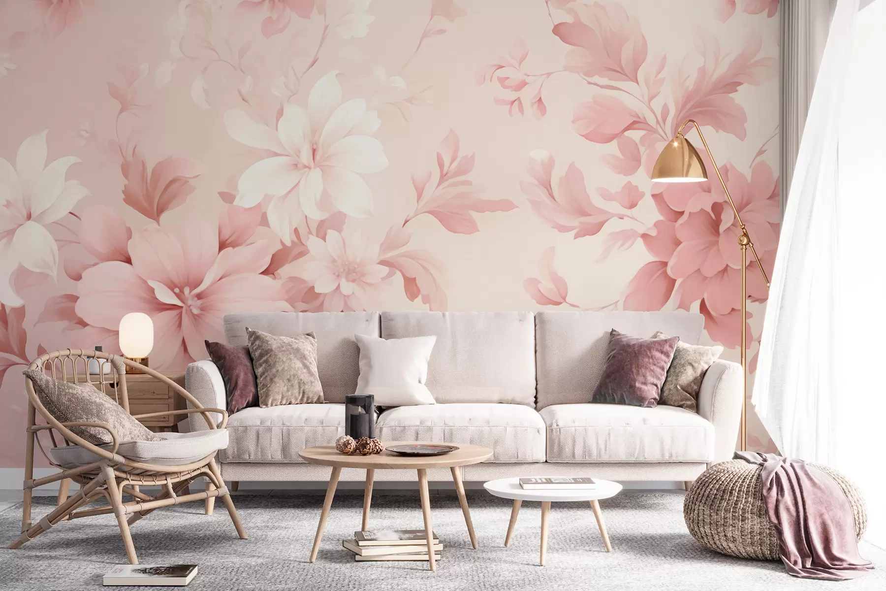 murales de pared Flores clásicas w05437
