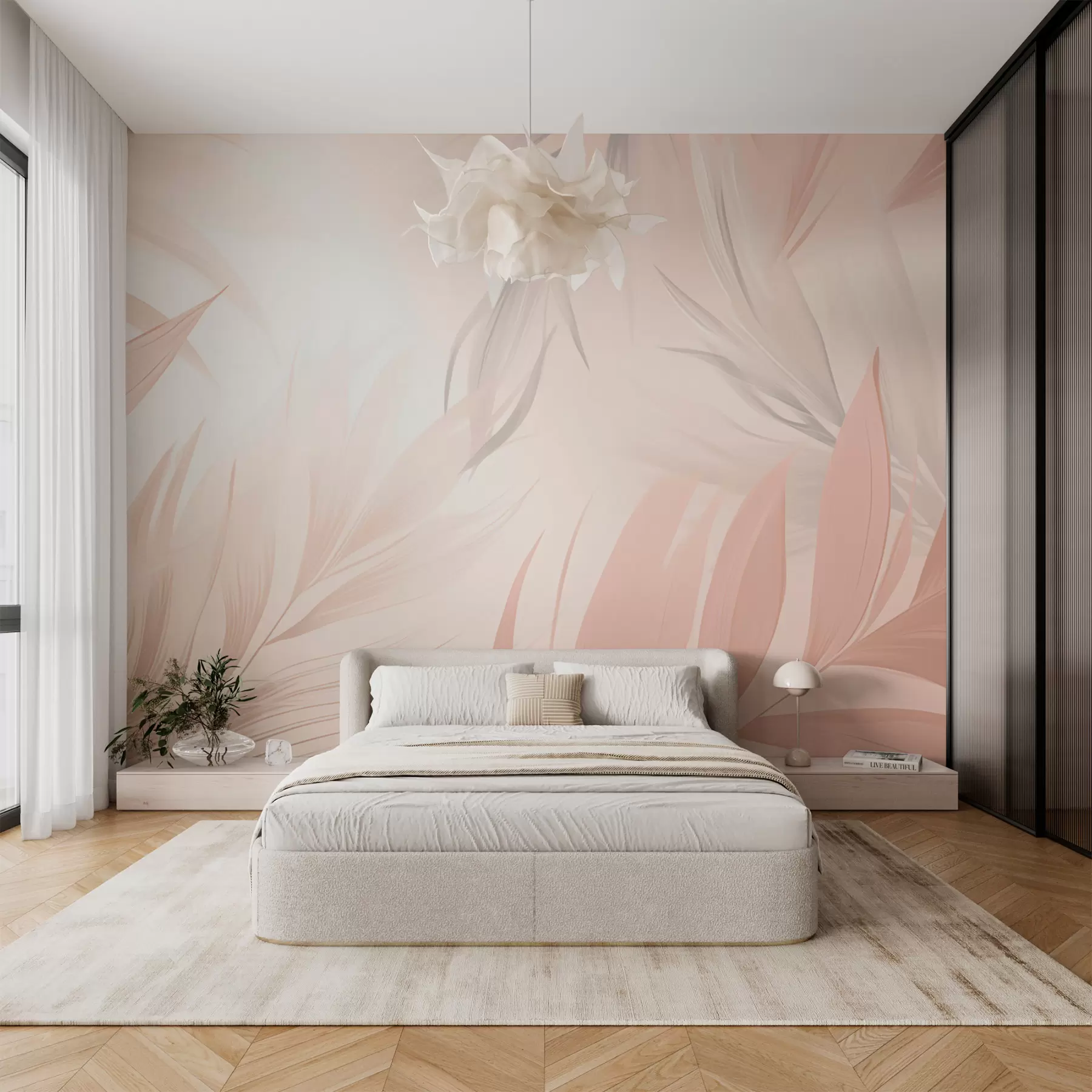murales de pared Hojas puntiagudas w05742