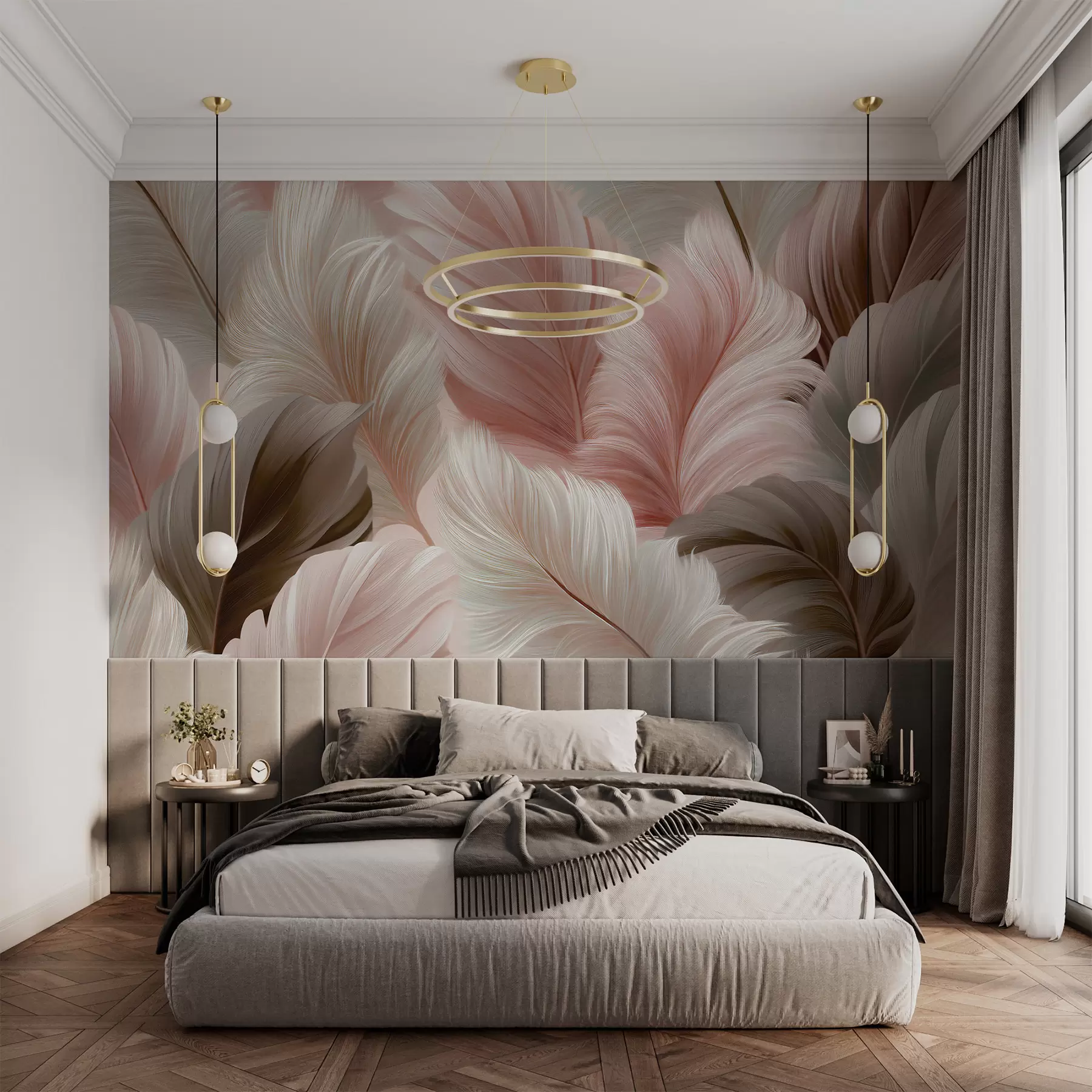 murales de pared Plumas w05743