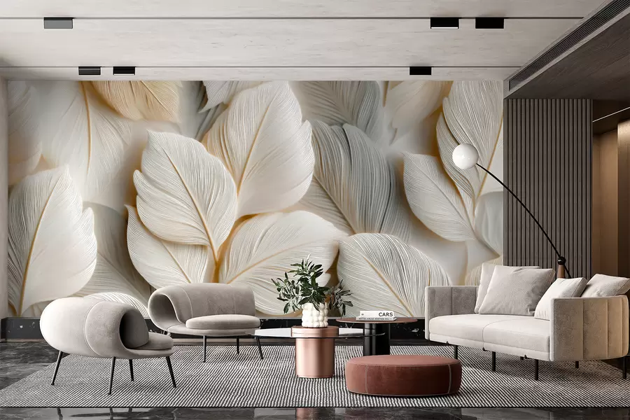 murales de pared Hojas puntiagudas w05747