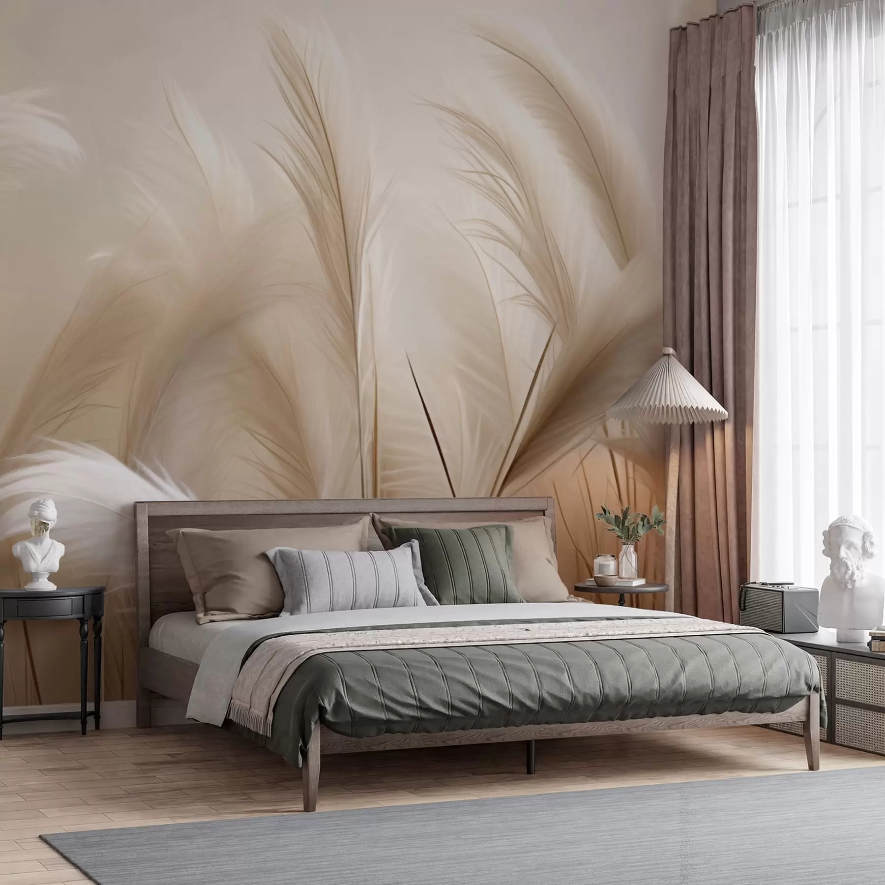 murales de pared Hierba de la pampa w05716