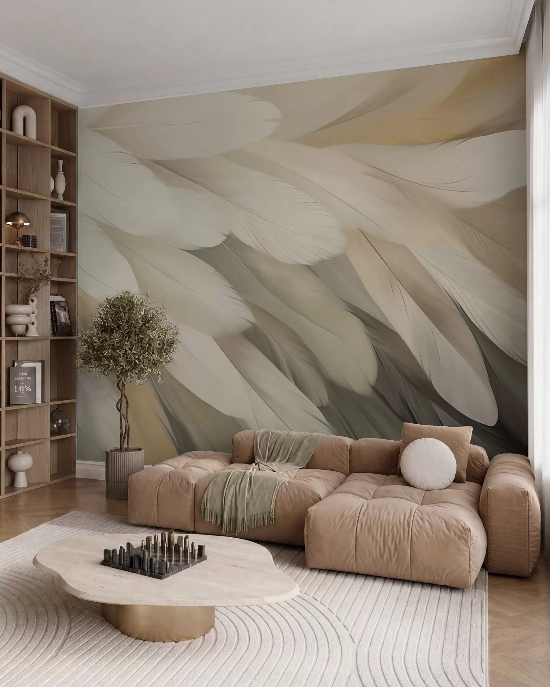 murales de pared Plumas w05791
