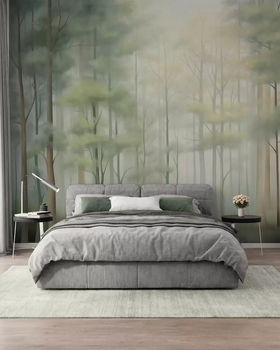 murales de pared Bosque caducifolio abstracto w05673