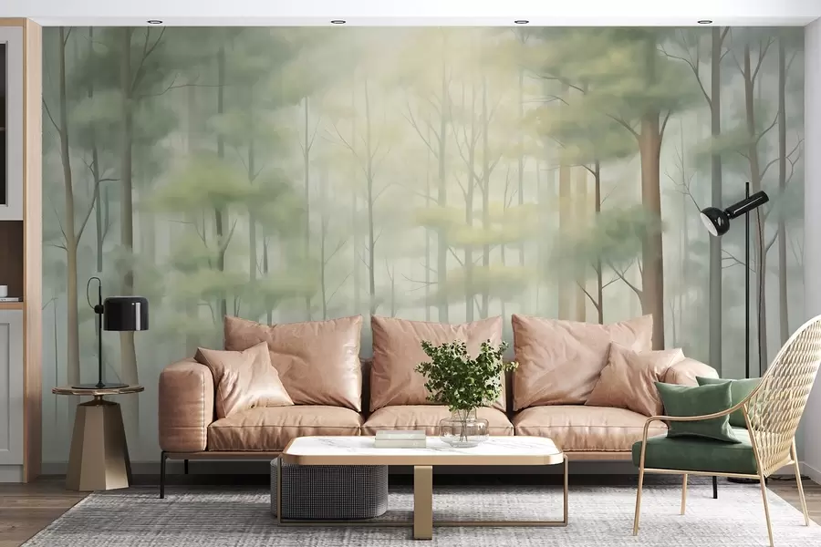 murales de pared Bosque caducifolio abstracto w05673