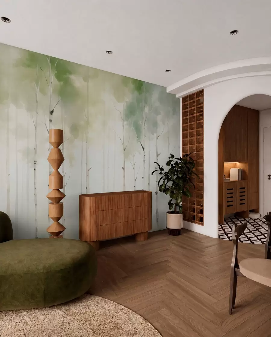 murales de pared Abedules w05676