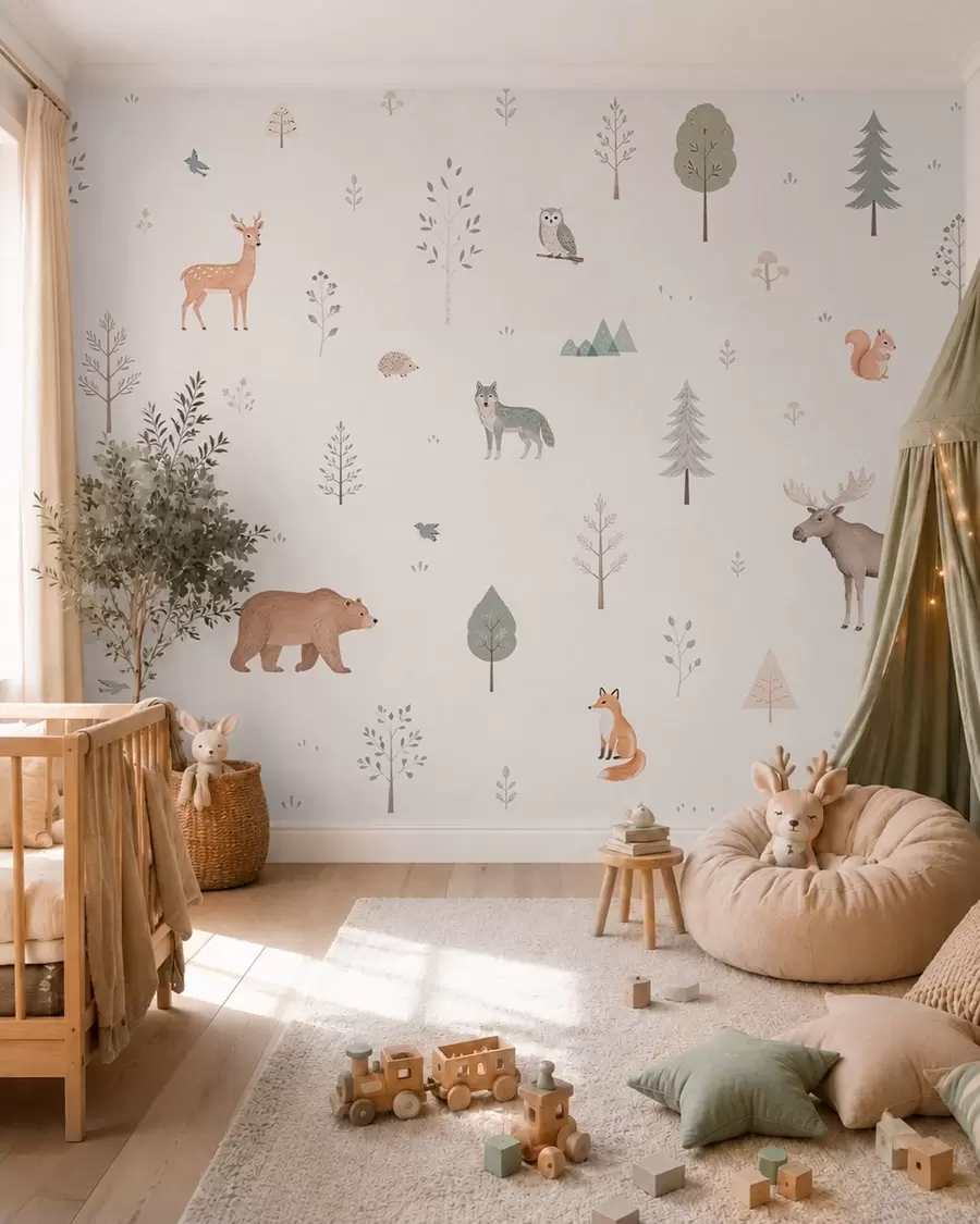 murales de pared Miniaturas del bosque w05864