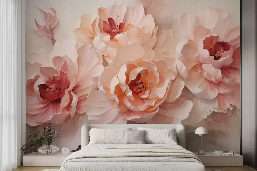 murales de pared Flores abstractas estilizadas w05639