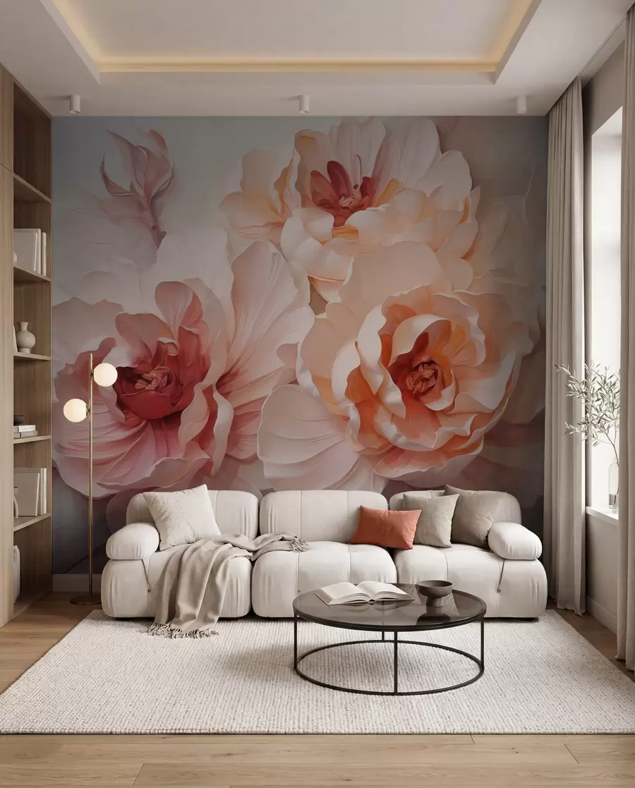 murales de pared Flores abstractas estilizadas w05639