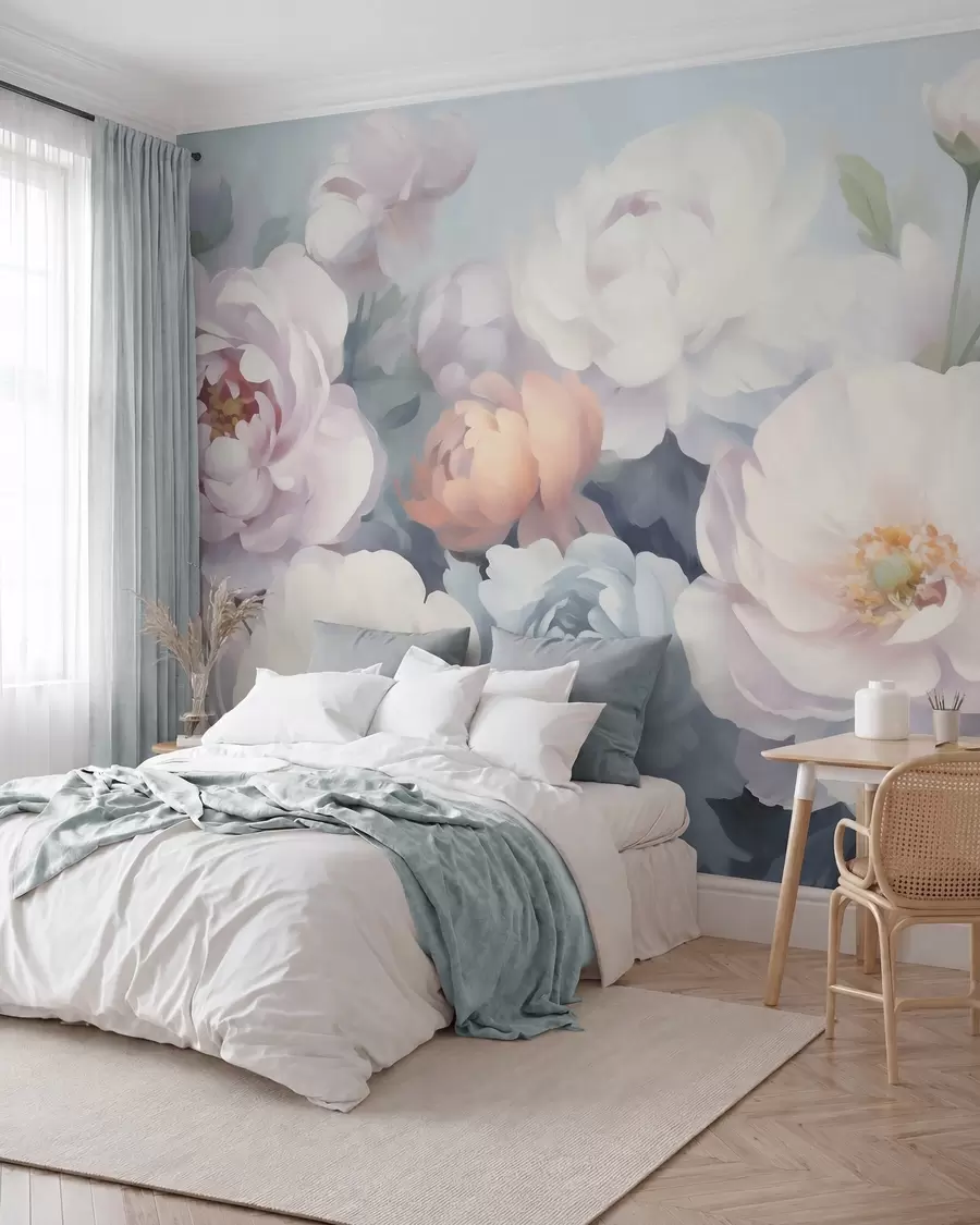 murales de pared flores abstractas w05674