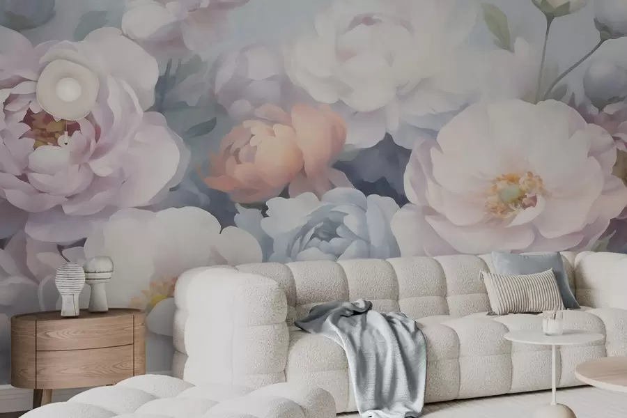 murales de pared flores abstractas w05674