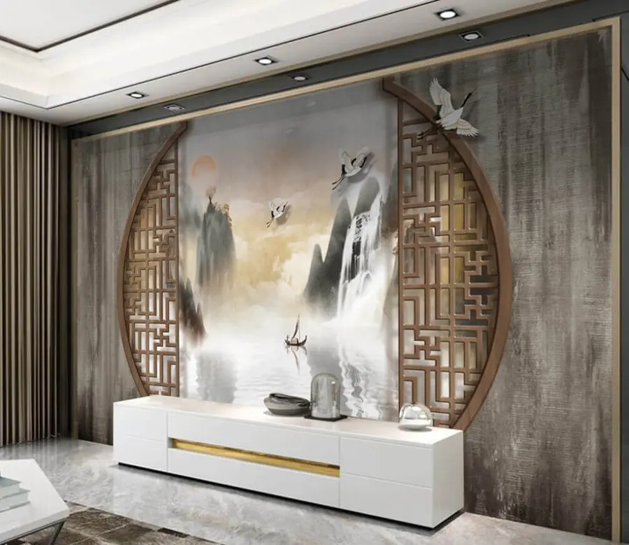 murales de pared Arte, tipografía y madera u39054