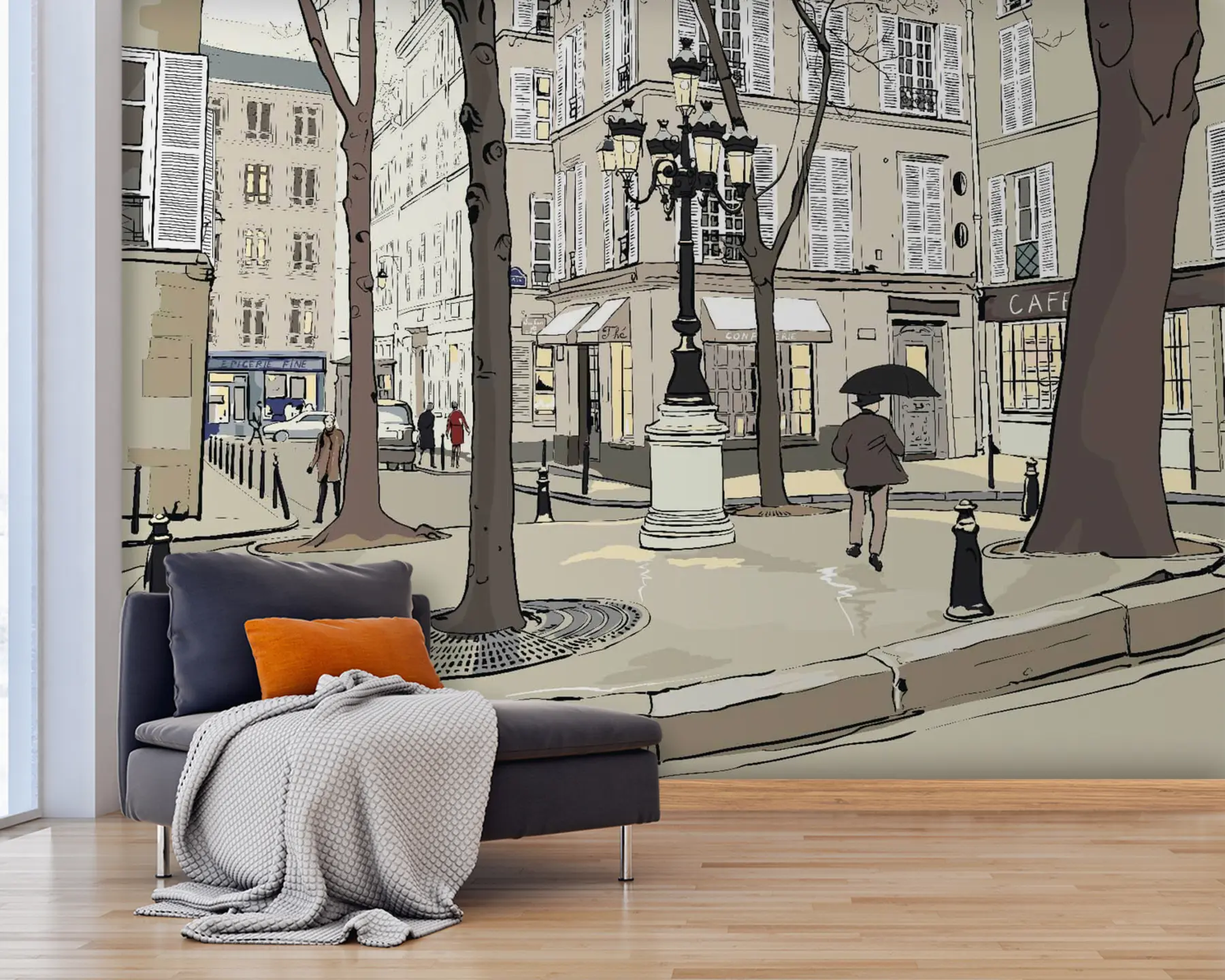 murales de pared Edificio, ventana e infraestructura u55549