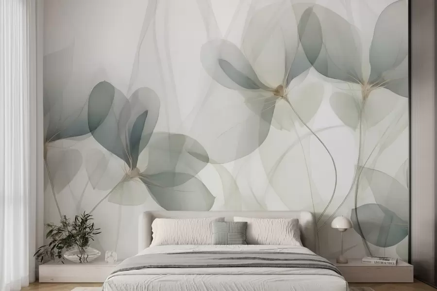 murales de pared Flores abstractas, imitación de un cuadro w05952