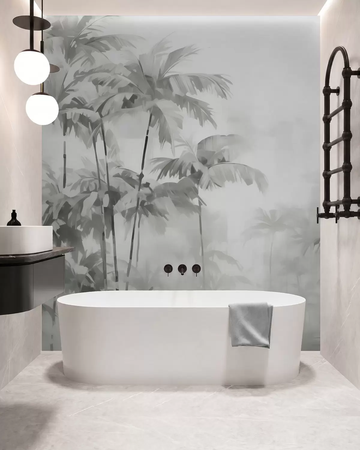 murales de pared Palmeras abstractas w05994v1