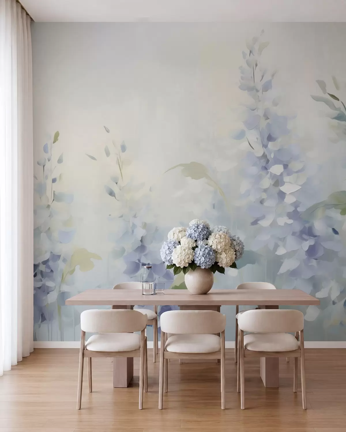 murales de pared flores abstractas w05995