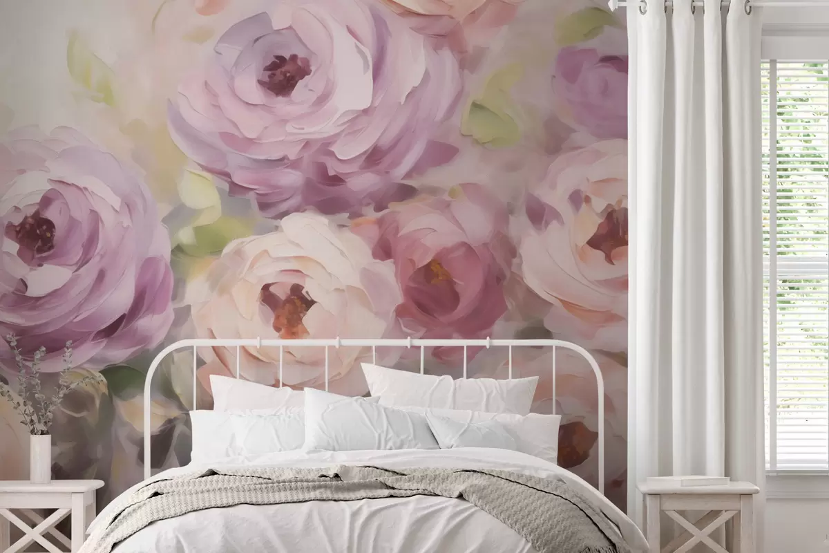 murales de pared Rosas abstractas, imitación de un cuadro w05996