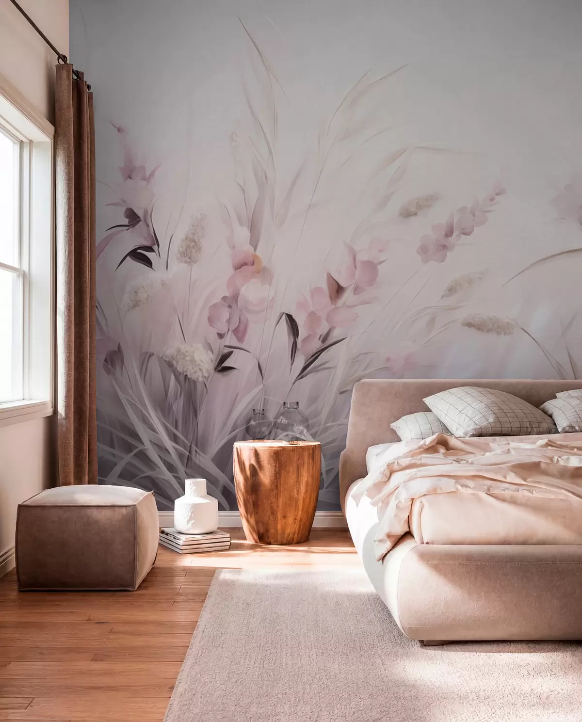 murales de pared Campo de flores w05913v2