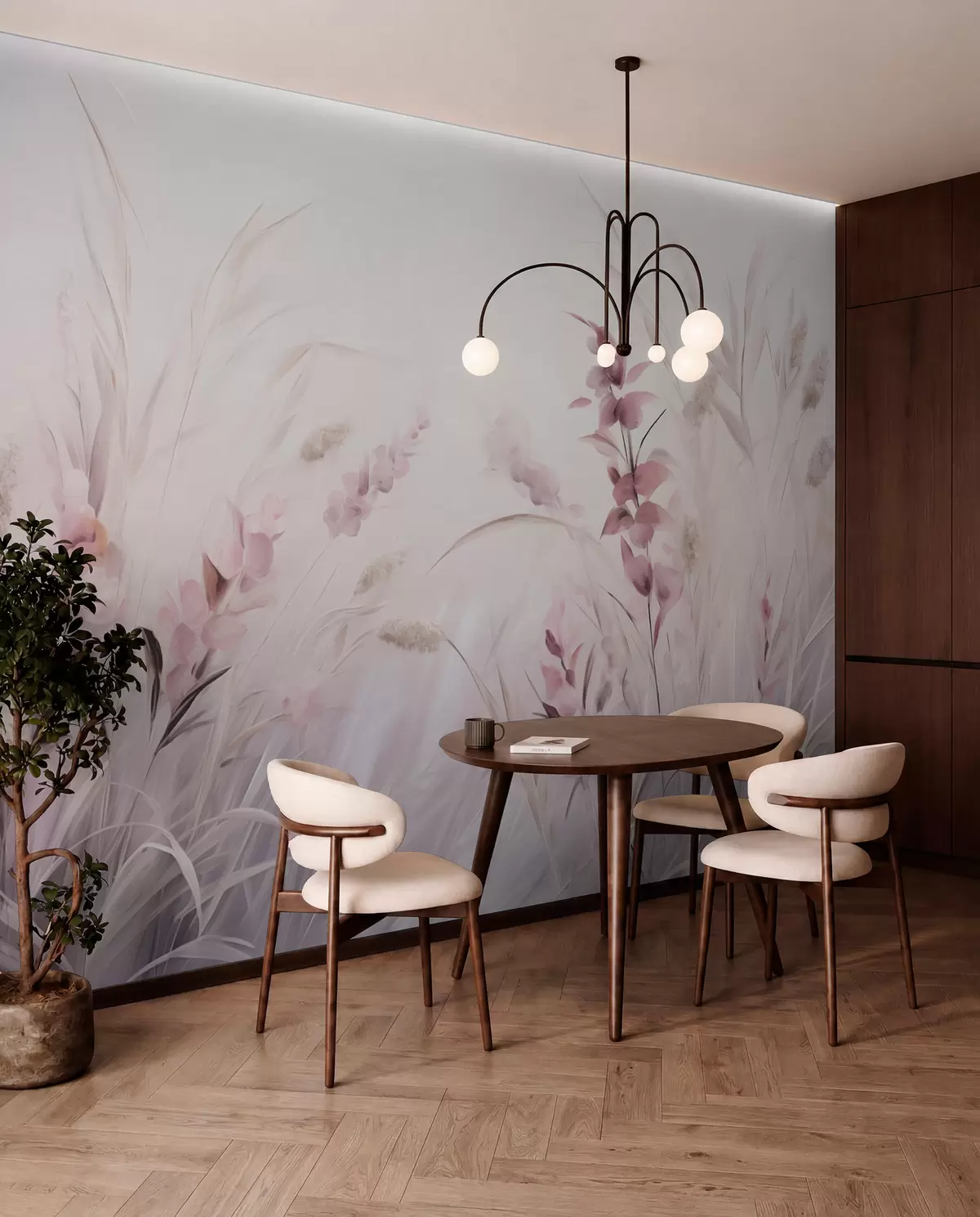 murales de pared Campo de flores w05913v2