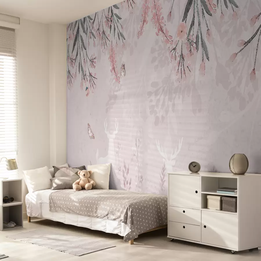 murales de pared Ciervos en el jardin u48629