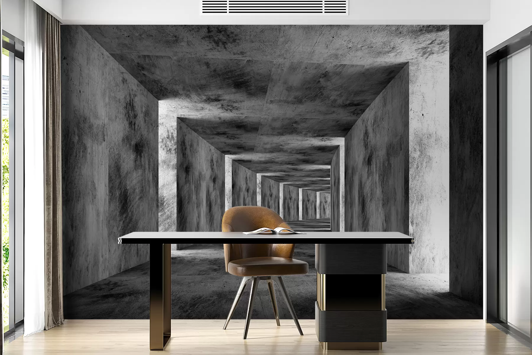 murales de pared Madera, estilo e en blanco y negro u45797