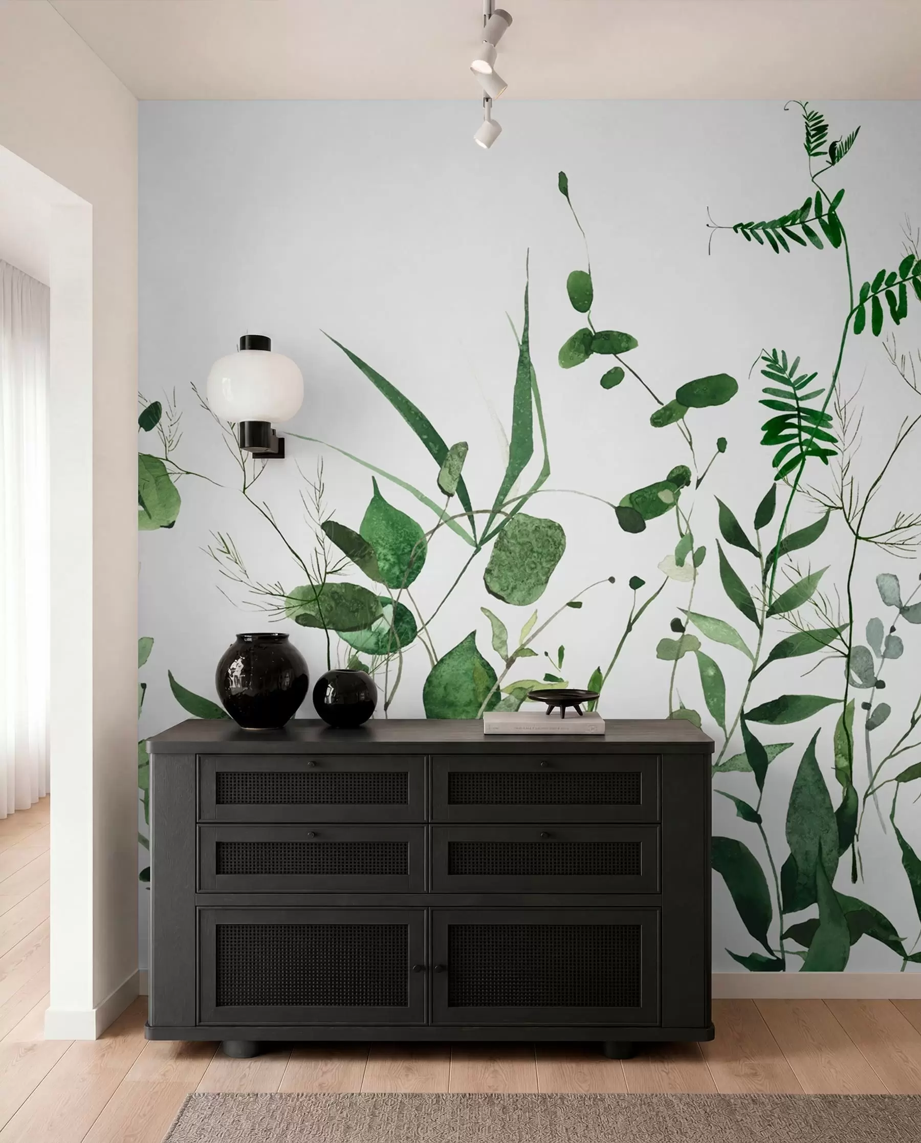 murales de pared Ramas salvajes verdes u72395