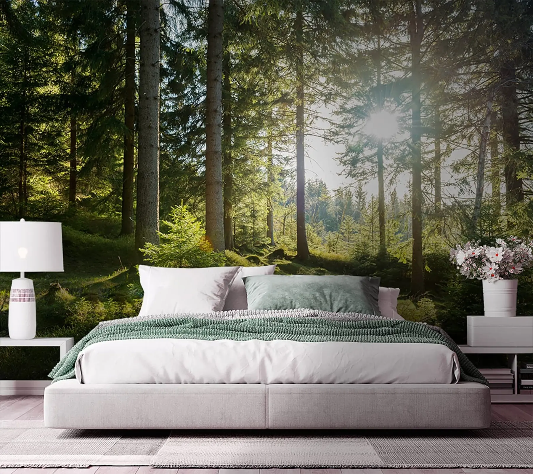 murales de pared Montañas Carkonoshe en Polonia u80015