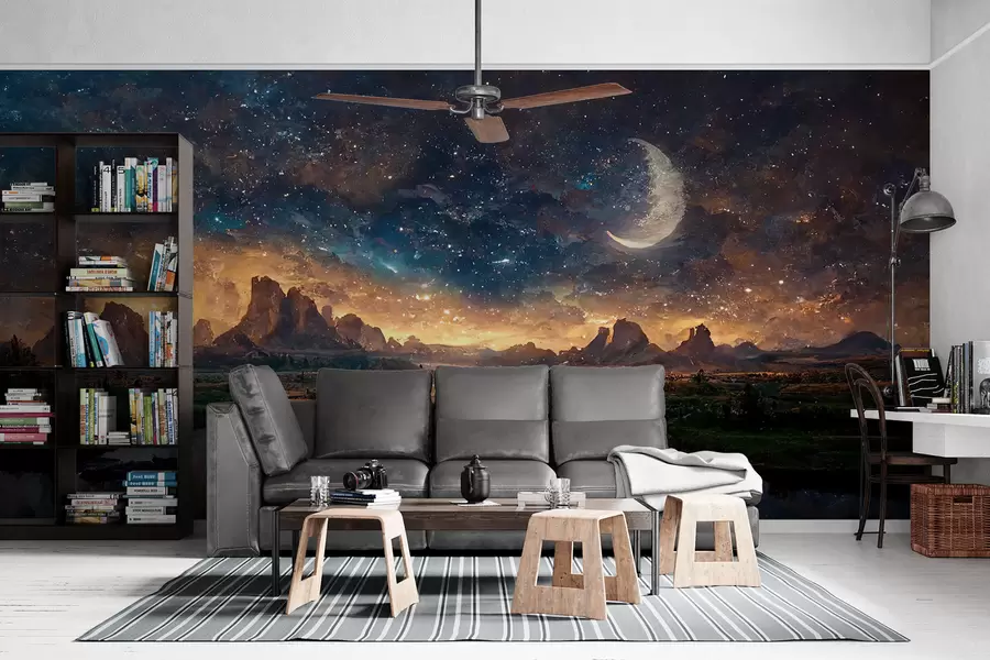 murales de pared Noche magica en otro mundo u79812