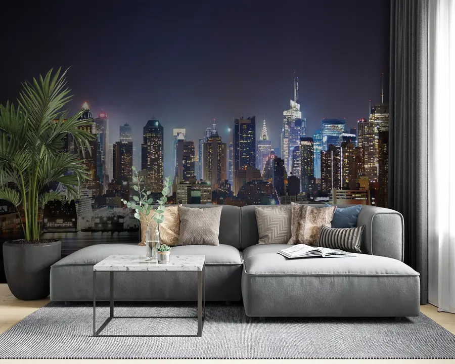 murales de pared Edificio, rascacielos y agua u54515