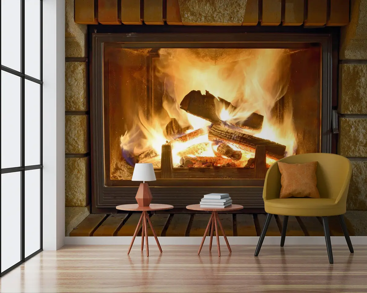 murales de pared Propiedad, leña y hogar u57351