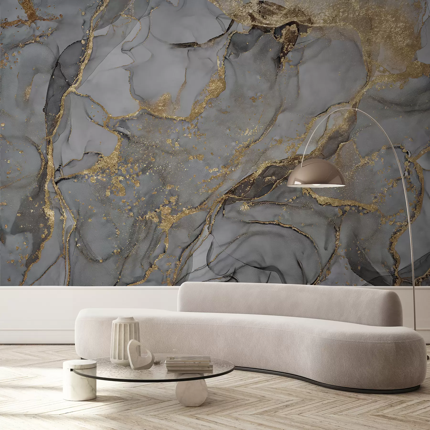 murales de pared Mármol gris u93578