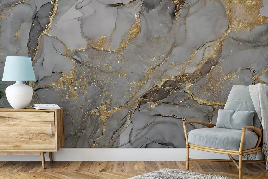 murales de pared Mármol gris u93578