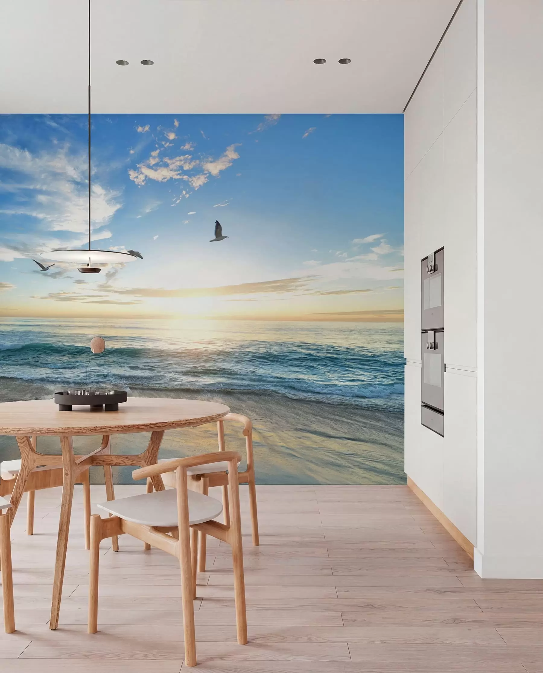 murales de pared Gaviotas al alba u93607