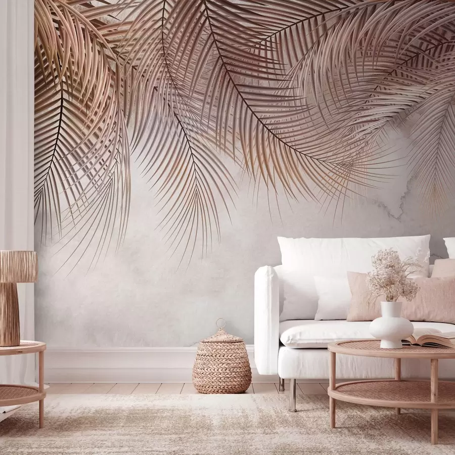 murales de pared Hojas tropicales en un bosque nebuloso u73826