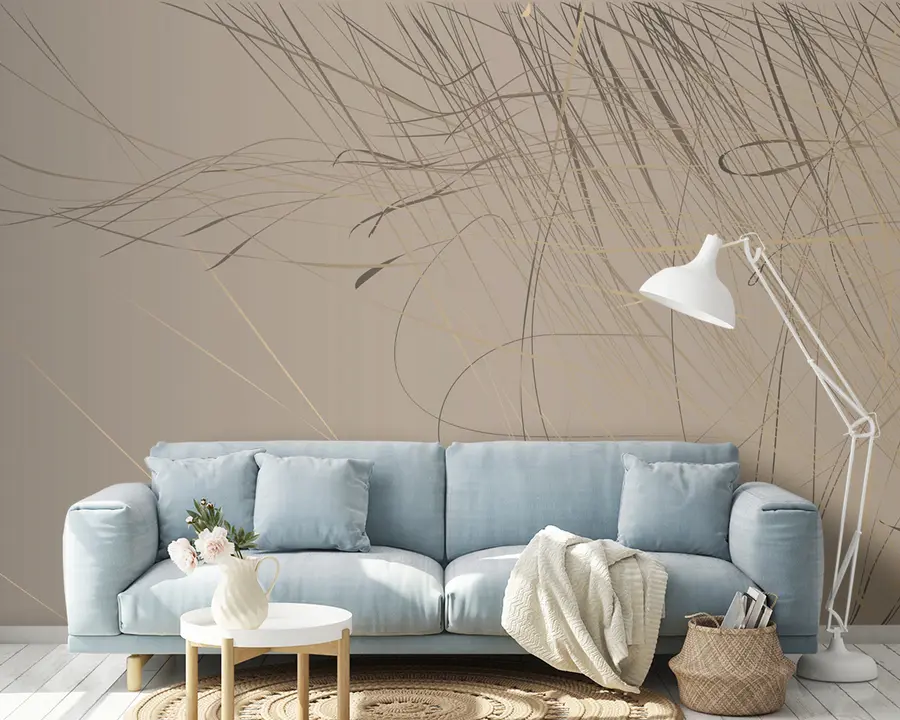 murales de pared Madera, rama y electricidad u93467