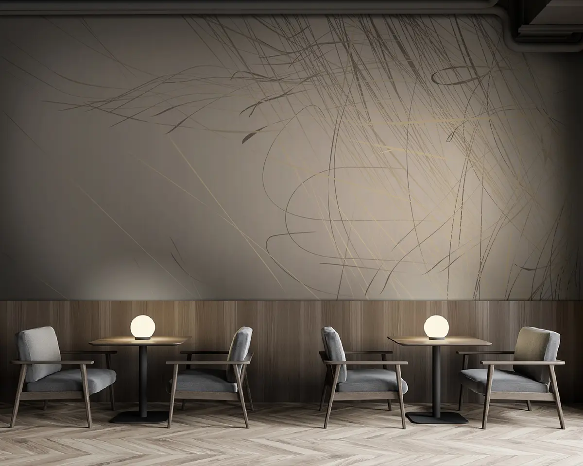 murales de pared Madera, rama y electricidad u93467