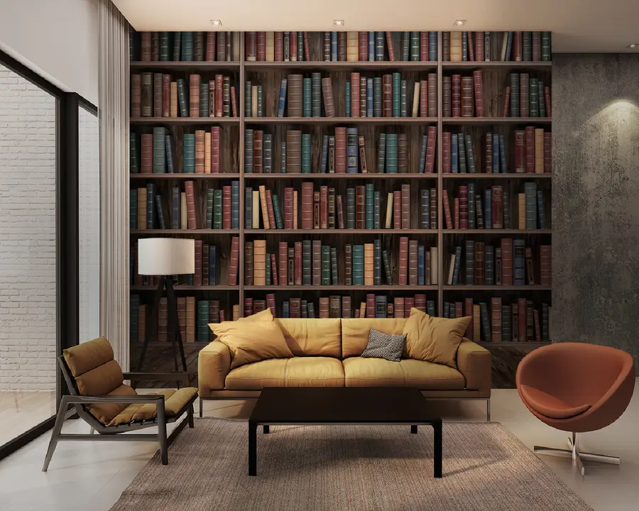 murales de pared Impresionante biblioteca u93501