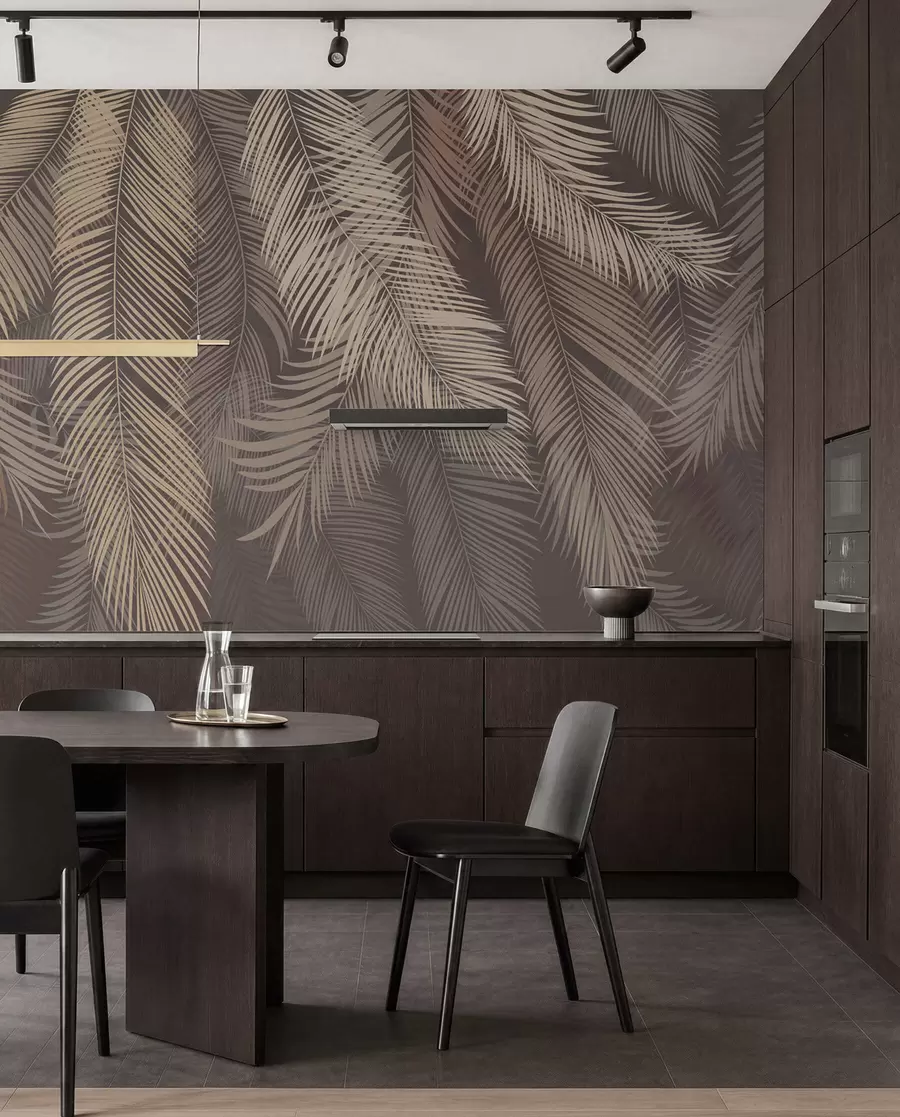 murales de pared Planta, prendas de abrigo y madera u48556v1
