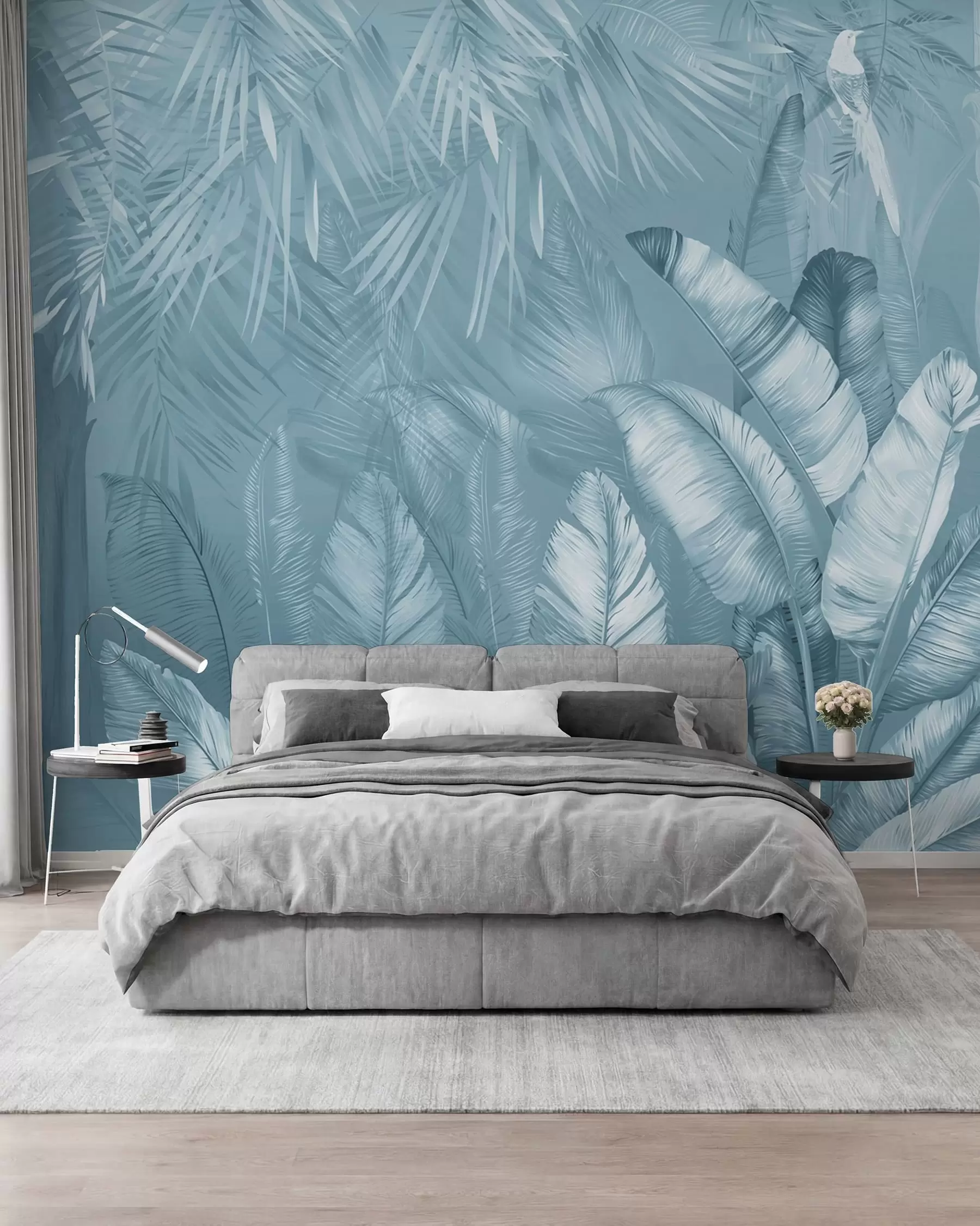 murales de pared Trópicos en azul hielo u50468v3