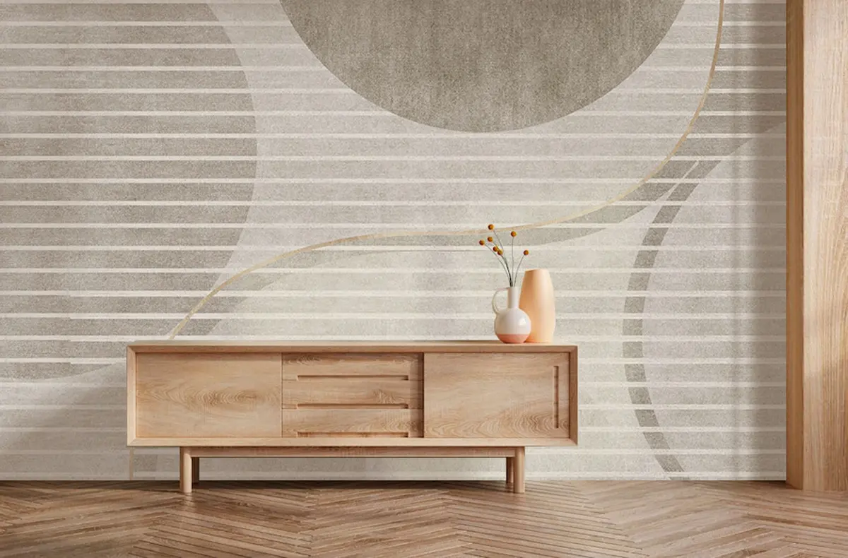 murales de pared Minimalismo de abstracción geométrica u74074