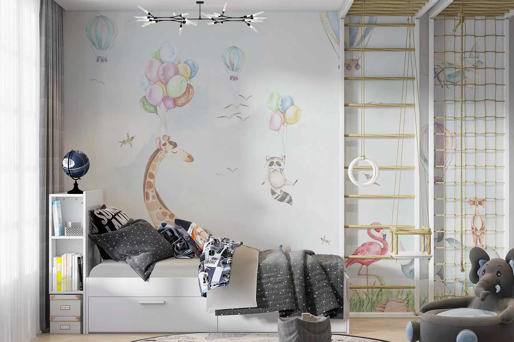 murales de pared Espectáculo de animales en el aire u59757v2