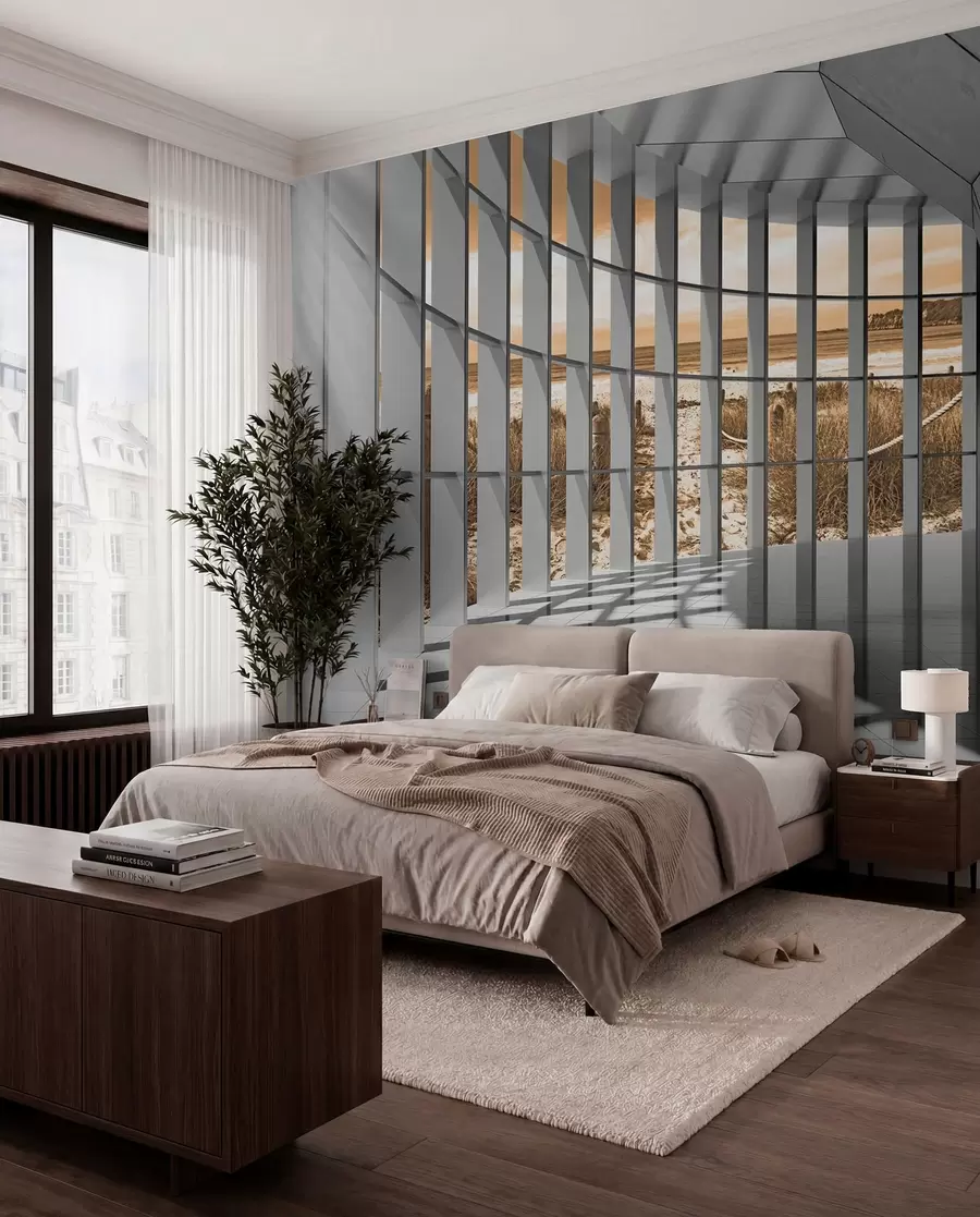 murales de pared Ventanas en luz ámbar u70513v3