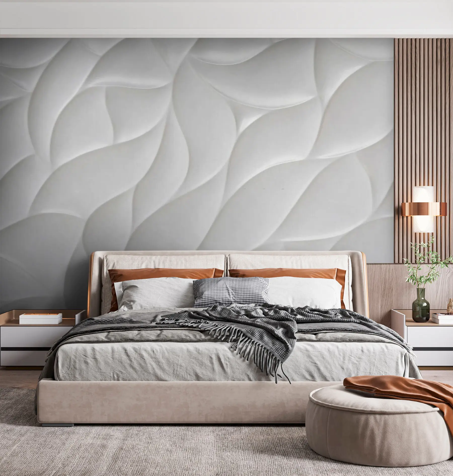 murales de pared Planta, gesto y gris. u79543
