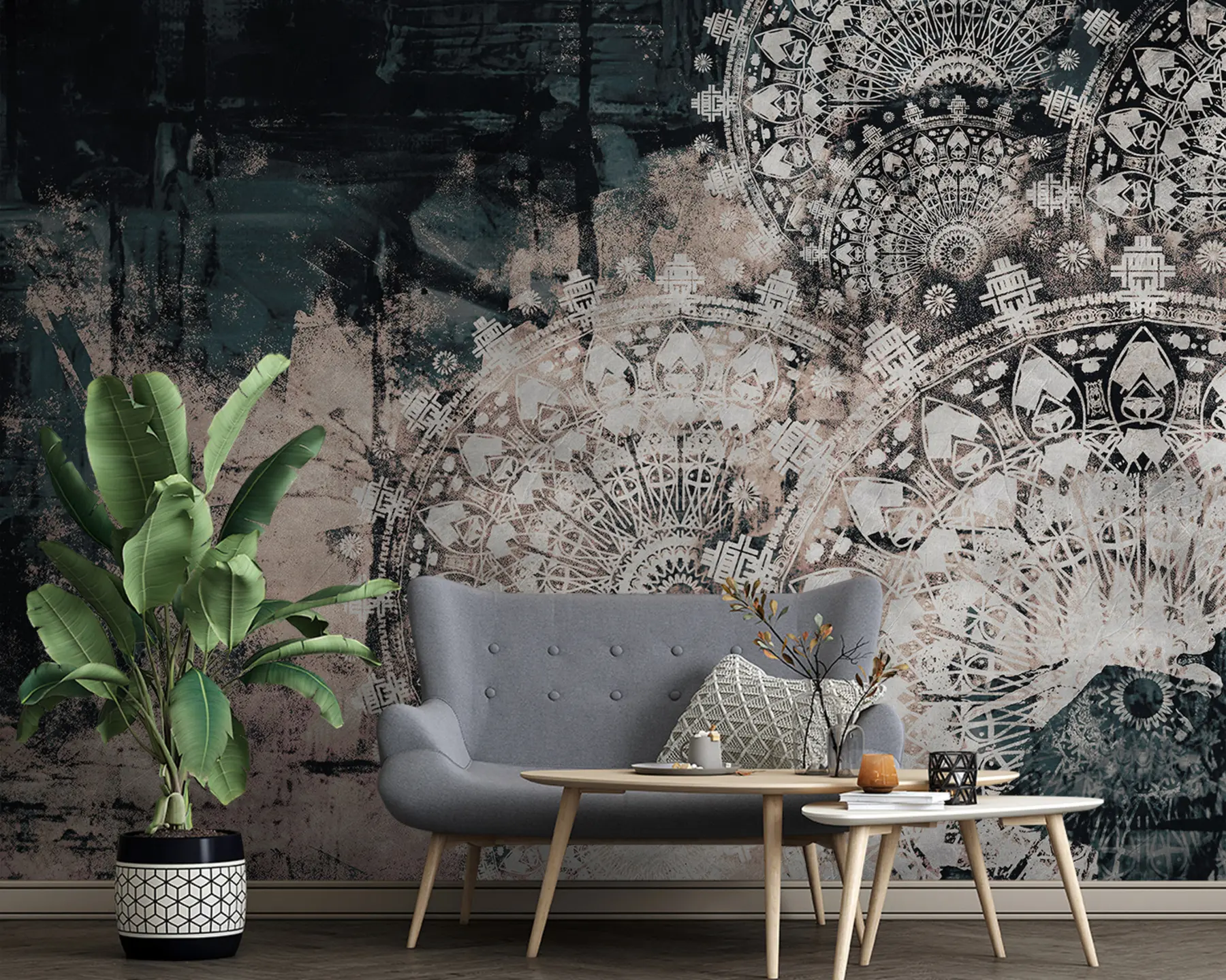 murales de pared Mandala vintage u93958