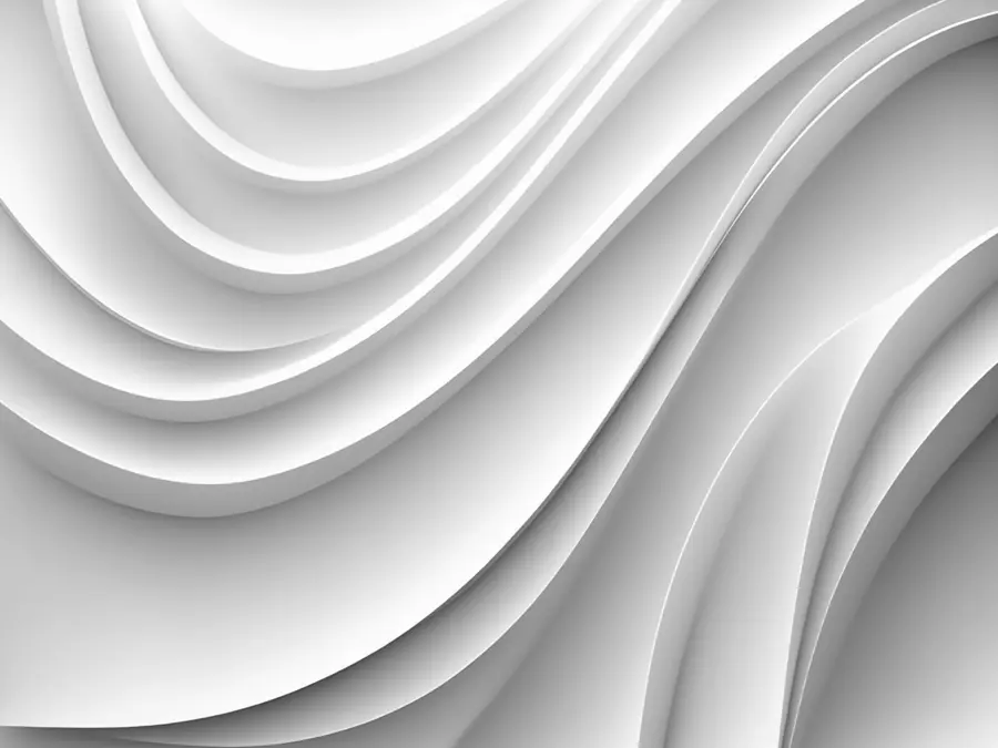 murales de pared Ondas blancas 3d u94078