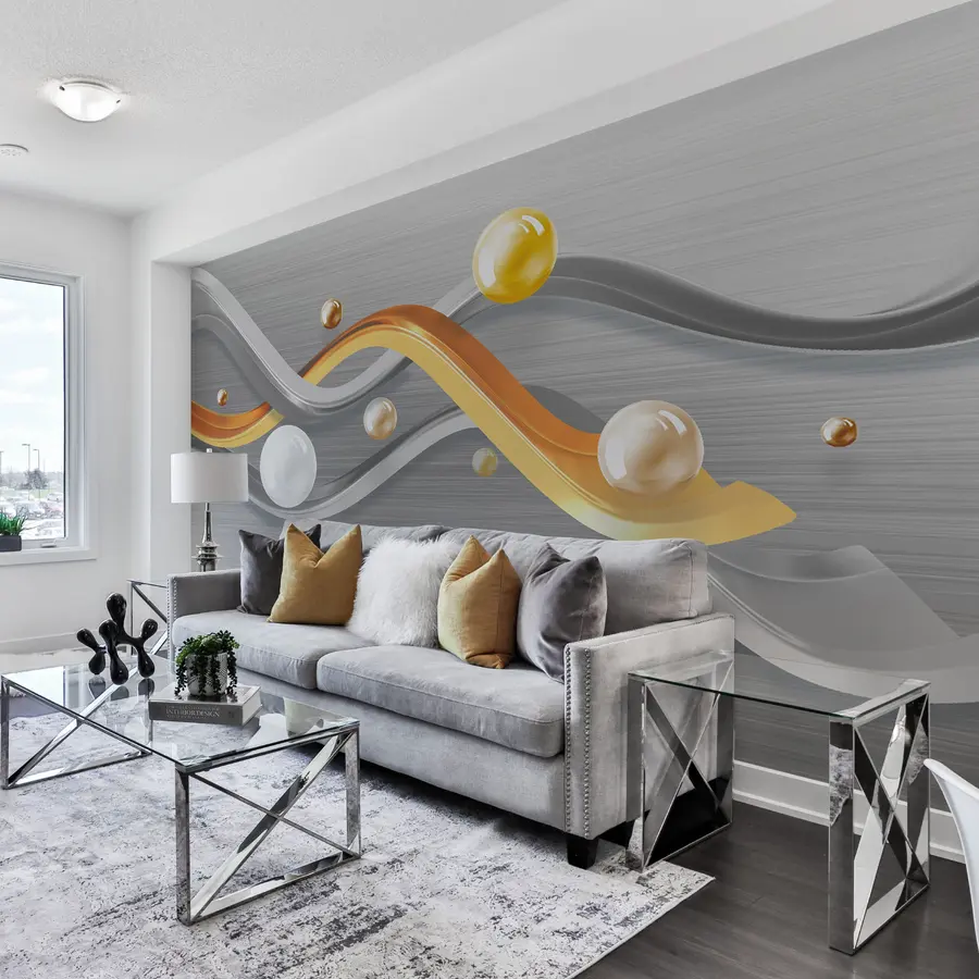 murales de pared Estante de madera, rectangular y u06161