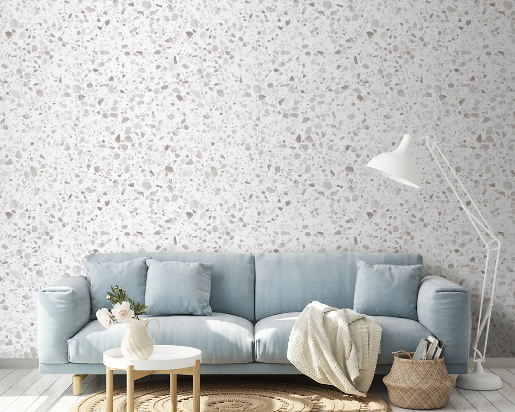 murales de pared Baldosas de terrazo, mosaico con piedras naturales, granito, mármol, cuarzo, hormigón u94304