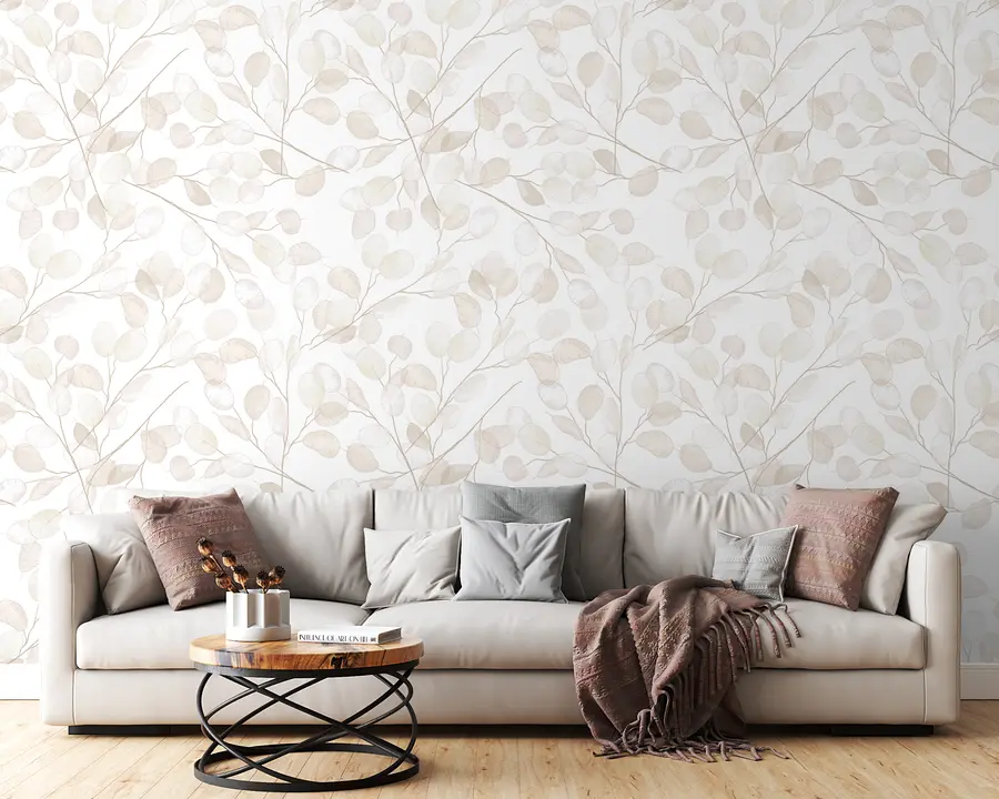 murales de pared Patrón floral acuarela u94320