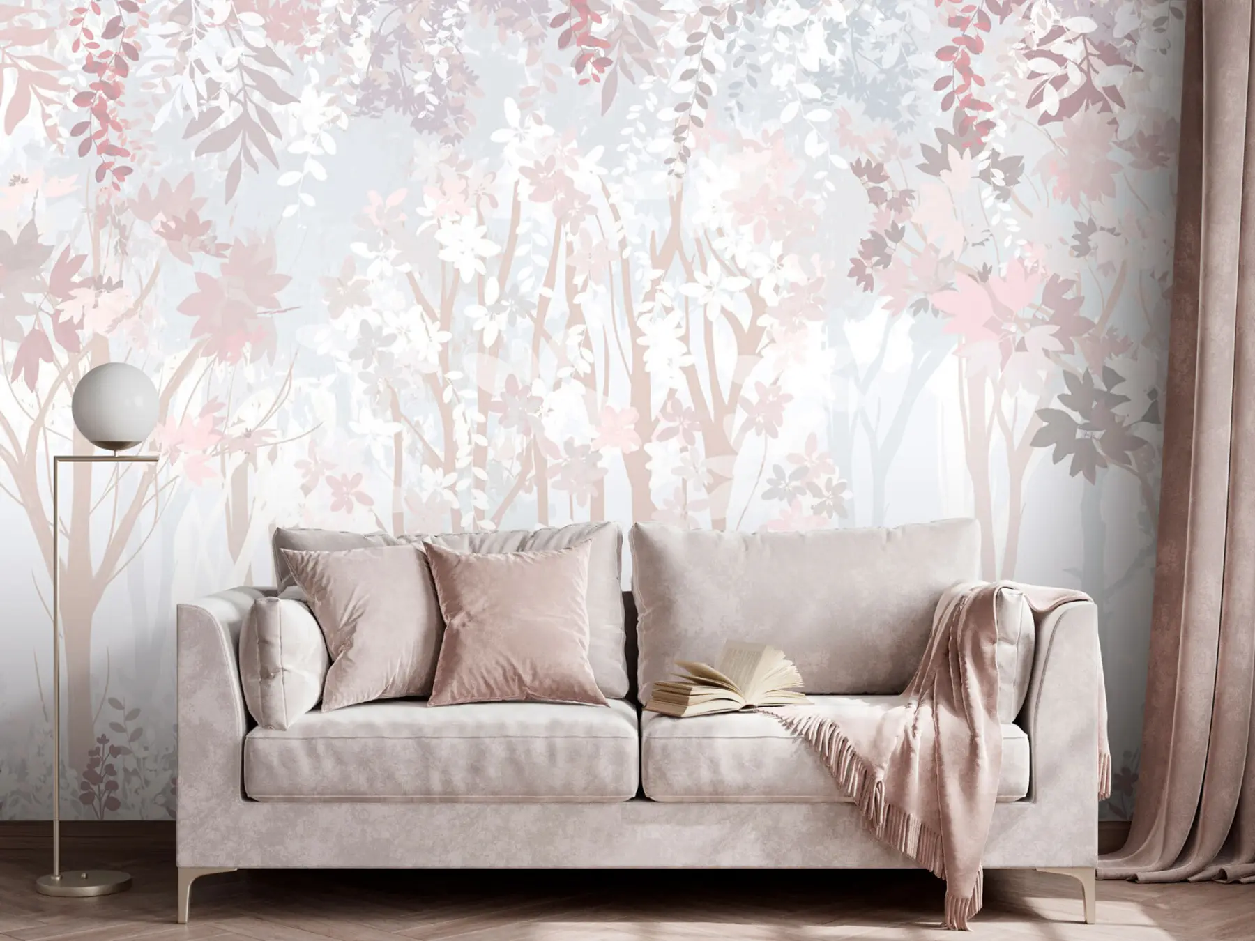 murales de pared Un fabuloso bosque mágico u94171
